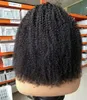 黒人女性のためのアフロ・キンキー・カーリー人間の髪のかつらを摘み取ったマレーシアのレースのフロント・ウィッグと赤ちゃんの髪