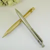 BallPoint Pennor 52G Heavy Brass Pen Luxury Handgjorda Craft Click Ball för att skriva gåvor Rostfritt stål påfyllning