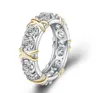 Hurtownia profesjonalna wieczność Diamonique CZ symulowana Diamond 10KT Whiteyellow Gold Explow Pierścień Wedding Pierścień 5-16292504