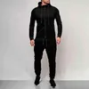 2 sztuki Jesień Running Dressuit Mężczyźni Bluza Sportowa Zestaw Sportowy Siłownia Ubrania Mężczyźni Sport Kostium Szkolenia Szkolenia Sport Wear Outdoor 211109