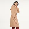 Women's Wool Women's & Blends Woolen Coat Air Autumn Winter Classic Slimming Ol Long Double Breasted Warm Clothes Selling