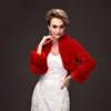 Women's Fur & Faux Winter Women Warm Short Style Outwear Coat Collar Slim Fit Bridal Wedding Cape Long Sleeve Party Ladies Jackets