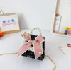 Bambini per bambini borse perle a mano croce incrociate su accessori borse principessa lady mini borse per bambini borsetta per bambini