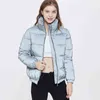 Fluorescent Clothes Night Women Winter Reflective Jacket Female Puffer Jackets Loose Streetwear Warm Luminous Coat AS262 211130