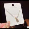 Pendant Necklaces & Jewelry Drop Delivery 2021 Pendants Temperament Personality Shell Roller Small Waist Necklace Adjustable Length, Daily Ve