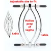 NXY Giocattoli per adulti Vagina Metallo Labbra Clip BDSM Bondage Clitoride Stimolatore Morsetto Giochi erotici Figa Massaggiatore Sesso per le donne 1201