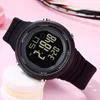 Смотреть Leisure Outdoor Digital Mens Sports Watch Многофункциональные электронные наручные часы светящиеся спортивные наручные часы