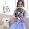 Creativo Cartoon Simpatico Koala Bambola Peluche Per Bambini Cuscino Morbido Dormire Animali di Peluche Per Bambini Regalo di Natale