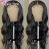 Lace Wigs Hermosa Body Wave Wig 4X4 Closure For Women Remy Brazilian Human Hair Preplucked With Baby