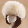 Femme y fourrure vide haut chapeau top russe Cape chaude fausse bandeau dames hiver épais oreille bouff / crâne caps7096212