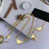 Европейское и американское ожерелье с треугольными буквами, золотой кулон, уличный хип-хоп, личность, мода, большой бренд, цепочка на ключицу, женская h3196136