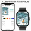 GT20 smartwatch dla kobiet mężczyzn 1,69 cala w pełni dotykowy połączenie Bluetooth niestandardowe wybieranie tętna opaska monitorująca aktywność fizyczną zegarek bransoletka sportowa IWO 13 Pro inteligentny zegarek Android IOS