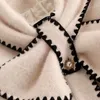 Cappotto da donna in visone con fiocco bianco di alta qualità per donna sottile patchwork tasca tuta sportiva da donna in lana abiti invernali corti 210514