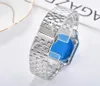 Mode Lady carré hommes femmes montre en acier inoxydable date automatique hommes analogiques concepteur en gros montre-bracelet cadeaux