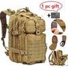 30L / 50L 1000D Nylon Sac à dos étanche en plein air Sacs à dos militaires Sports tactiques Camping Randonnée Trekking Pêche Sac de chasse Y0804