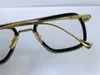 fashion design mannelijke optische bril 006 vierkante K gouden frame eenvoudige stijl transparante brillen topkwaliteit heldere lens208S