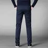 4 kleuren casual broek mannen klassieke stijl zakelijke elastische katoen slim fit broek mannelijke grijze khaki plus size 42 44 210723