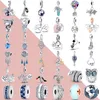 2021 925 Silver Charm Bead Fit Original Pandora Bracelet DIY Plane Travel Dreamcatcher Family Trunk och Clip Charms