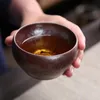 Handgjorda keramik Jianzhan Tea Cups Oil Drop Tianmu Glaze Ceremony Present Box Colorful Chinese Teacup Water Cup Saucers