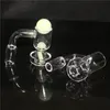 Chiodo per banger Terp Slurper al quarzo fumante con tappo a sfera in carb Ruby Pill Banger smussati spessi Chiodi inebrianti per bong per pipa ad acqua in vetro