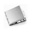 62mm vierkante metalen cosmetische compacte spiegel blanco make-up spiegels geschenken 100pcs / lot SN2227