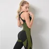 Yoga outfit zomer 2 stuk set vrouwen sets sportschool kleding naadloze leggings gevoerde sport beha fitness sport pak jogging femme