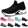 Style107 Moda Erkekler Koşu Ayakkabıları Beyaz Siyah Pembe Laceless Nefes Rahat Erkek Eğitmenler Tuval Ayakkabı Spor Sneakers Koşucular 35-42