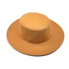 8 cm de large bord bowknot chapeau melon dames élégant style rétro britannique laine jazz chapeau automne et hiver couleur unie Panama chapeau