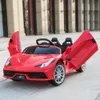 ركوب الأطفال على السيارات الرياضية Red Electric Car on Toy Cars للأطفال للقيادة مع جهاز التحكم عن بعد USA Warehouse الشحن السريع