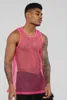 Canottiere da uomo Uomo Estate Sexy Sheer Club See-through Fishnet Slim Fit Gilet solido Maschile Gym Muscle Tanks Tee Costumi