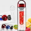 700ml BPA Free Plastic Fruit Infuser Garrafa de água com filtro Esporte à prova de vazamento Caminhadas De Camping Bebida Shaker 210423