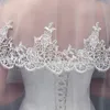 2021 Elegant Two Layers Lace Bridal Veil With Comb Women Wedding Veil White Ivory X0726