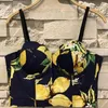 Autunno Donna Push Up Bustier Crop Top Sexy Cropped Stampato Feminino Strappy Bralette Reggiseni Camis Top 210527