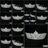 Clips & Barrettes Hair Drop Delivery 2021 Luxury Crown Fashion Exquisite Zircon Crystal Headdress Evening Dress Bridal Wedding Jewelry Headba