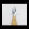 Set da 4 pezzi con manico in legno Affettatrice in acciaio inossidabile Taglia formaggio Coltelli da cucina Ya1120 3Okfn Zbl2Y