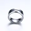 Men Tungsten Steel Groove Band Rings Hard Alloy Blue 8 Mm Size 7-13 Fashion Wedding Jewelry3438119