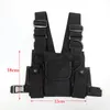 Functioneel Tactisch Borst Rig Tas Voor Unisex Fashion Bullet Hip Hop Vest Streetwear Heuptas Dames Zwart YB415 220218292V