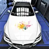 Auto motore a mano adesivi colorati antigraffio mascheratura arcobaleno originalità personalità corpo decorazione laterale decalcomanie per auto camion da corsa porta parete ufficio casa regalo