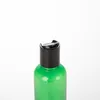 NUOVO Contenitori cosmetici per bottiglie di plastica PET rotonde vuote da 150 ml con tappo a disco per shampoo, lozione, oli, gel doccia, siero RRD12160