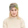 Kızlar Bohem Bükülmüş Bandaj Düğümlü Türban Headwrap Tie-Boya Yıkanmış Renkli Hairband Festivali Beach Vintage Spor