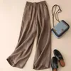 thin wide leg pants