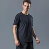 Running Jerseys Men's T-shirt Short-sleeved Summer Sports Breathable Quick-drying Ice Silk Stretch Top Compassionate Ropa Deportiva