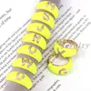 5 pezzi di smalto giallo con 26 lettere dell'alfabeto, anello a fascia per le donne, nome CZ, 2021, gioielli con dita, per feste, moda