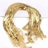 10pcsflat cadeia de cobra enchida minimalista bridelet de ouro mulheres presentes