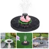 Solar Fountain Round Water Source Home Water Fountain Decoration Garden Pond Swimming Bird Bath Waterfall