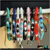 Charm Bracelets Jewelry Drop Delivery 2021 Hand-Woven Beads Female Bohemian Colorful Ethnic Style Creative Bracelet Jpodr