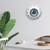 Mur montre le globe oculaire avec beauté contacter pupille noyau vue vue ophtalmologie muette horloge optique magasin de nouveauté