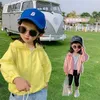 MIEMBRO Summer Children Clothing Sun Break Girls cardigan Jackets Sport Coat Kids Clothes Baby Girl Jacket For Boys Windbreaker 211011