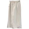 Lente Casual All Match Wit Rok Leeftijdreducerende Solid Vrouw Jupe Comfortabel Elastisch Taille Design Mujer Faldas 210514