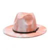 Trendy Fedora sentiu chapéu largo vestido de lã Panamá estilo especial Ladies Gambler gambler moda cowboy Hats Delm22